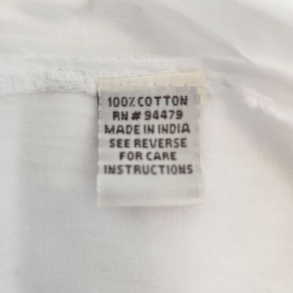 Magic White Eyelet & Lace Trim Maxi Dress Size Medium - Picture 11 of 12